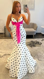 Senior Prom Dresses Mermaid Long Evening Party Dress Spaghetti Straps Formal HZ0308