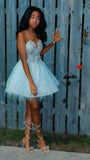 Pretty Ball Gown Sweetheart White Black Girl Homecoming Dress Summer Hoco Dresses Cocktail Dress For Senior Teens HZ1121