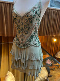 Vintage A line Spaghetti Straps Light Mint Green Chiffon Formal 8th Grade Homecoming Dress Summer Middle School Hoco Dresses Birthday Outfits HZ1121