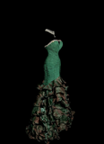 Vintage Mermaid Strapless Dark Green 90s Long Prom Dresses Party Dress 20th Birthday Outfits Graduation Dresses HZ1121