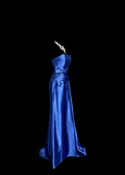 Classy Mermaid Royal Blue Satin Maxi Dress Evening Dress Long Prom Dresses HZ1121