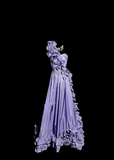 Elegant A line One Shoulder Grape Satin Long Prom Dresses Party Dress 21st Birthday Outfits Graduation Dresses HZ1121