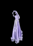Elegant A line One Shoulder Grape Satin Long Prom Dresses Party Dress 21st Birthday Outfits Graduation Dresses HZ1121