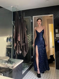 Gorgeous Shiny Sequin Sexy Backless Evening Prom Dress Party Long Tight Dress HZ1022