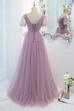 Lilac A-line Short Tulle Fairy Formal HZ0308