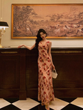Sexy Sheath V Neckline Floral Pink 18th Birthday Dress Holiday Party Birthday Outfits For Women HZ1121