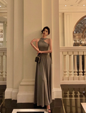 Elegant A line Gray Sleeveless 21st Birthday Dress Party Gown Birthday Outfits Birthday Dress Ideas For Women HZ1121