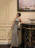 Elegant A line Gray Sleeveless 21st Birthday Dress Party Gown Birthday Outfits Birthday Dress Ideas For Women HZ1121