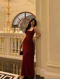 Sexy Mermaid Red Square Neckline 18th Birthday Dress Party Gown Birthday Outfits Birthday Dress Ideas For Women HZ1121
