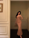 Elegant Mermaid Spaghetti Straps Sleeveless 21st Birthday Dress Party Gown Birthday Outfits Birthday Dress Ideas For Women HZ1121