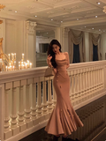 Elegant Mermaid Spaghetti Straps Sleeveless 21st Birthday Dress Party Gown Birthday Outfits Birthday Dress Ideas For Women HZ1121
