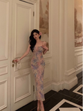 Elegant Mermaid Spaghetti Straps Grape 23rd Birthday Dress Party Gown Birthday Outfits Birthday Dress Ideas For Women HZ1121