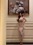 Elegant Mermaid Spaghetti Straps Grape 23rd Birthday Dress Party Gown Birthday Outfits Birthday Dress Ideas For Women HZ1121