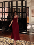 Elegant A line Spaghetti Straps Red 21st Birthday Dress Party Gown Birthday Outfits Birthday Dress Ideas For Women HZ1121