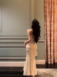 Elegant Mermaid Spaghetti Straps White 21st Birthday Dress Party Gown Birthday Outfits Birthday Dress Ideas For Women HZ1121