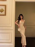 Elegant Mermaid Spaghetti Straps White 23rd Birthday Dress Party Gown Birthday Outfits Birthday Dress Ideas For Women HZ1121