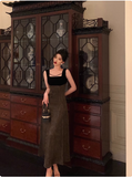 Modest A line Square Neckline Satin 21st Birthday Dress Party Gown Birthday Outfits Birthday Dress Ideas For Women HZ1121