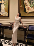 Elegant Sheath Sleeveless Ivory 21st Birthday Dress Party Gown Birthday Outfits Birthday Dress Ideas For Women HZ1121