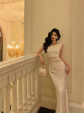 Elegant Sheath Sleeveless Ivory 21st Birthday Dress Party Gown Birthday Outfits Birthday Dress Ideas For Women HZ1121