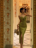 Sexy Sheath Halter Green Sleeveless 21st Birthday Dress Party Gown Birthday Outfits For Women HZ1121