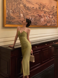 Sexy Sheath Halter Green Sleeveless 21st Birthday Dress Party Gown Birthday Outfits For Women HZ1121
