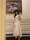 Classy A line Strapless White Sleeveless 18th Birthday Dress Party Gown Birthday Outfits Birthday Dress Ideas For Women HZ1121