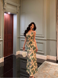 Classy Sheath V Neckline Green Floral Sleeveless 18th Birthday Dress Party Gown Birthday Outfits Birthday Dress Ideas For Women HZ1121
