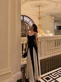 Classy A Line Spaghetti Straps Black Sleeveless 18th Birthday Dress Party Gown Birthday Outfits Birthday Dress Ideas For Women HZ1121