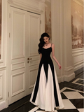 Classy A Line Spaghetti Straps Black Sleeveless 18th Birthday Dress Party Gown Birthday Outfits Birthday Dress Ideas For Women HZ1121