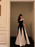 Classy A Line Spaghetti Straps Black Sleeveless 18th Birthday Dress Party Gown Birthday Outfits Birthday Dress Ideas For Women HZ1121