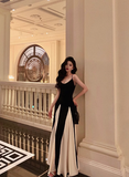 Classy A Line Spaghetti Straps Black Sleeveless 18th Birthday Dress Party Gown Birthday Outfits Birthday Dress Ideas For Women HZ1121