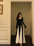 Classy A Line Square Black Sleeveless 18th Birthday Dress Party Gown Birthday Outfits Birthday Dress Ideas For Women HZ1121