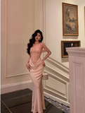 Classy Mermaid Off The Shoulder Satin 18th Birthday Dress Party Gown 21st Birthday Outfits Birthday Dress Ideas For Women HZ1121