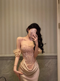 Classy Mermaid Off The Shoulder Satin 18th Birthday Dress Party Gown 21st Birthday Outfits Birthday Dress Ideas For Women HZ1121