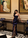 Classy Sheath Straps Blue 18th Birthday Dress Party Gown 21st Birthday Outfits Birthday Dress Ideas For Women HZ1121