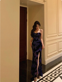 Classy Sheath Straps Blue 18th Birthday Dress Party Gown 21st Birthday Outfits Birthday Dress Ideas For Women HZ1121