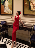 Elegant Sheath Red 18th Birthday Dress Party Gown Birthday Outfits Birthday Dress Ideas For Women HZ1121