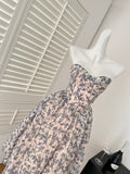 Sexy Ball Gown Sweetheart Floral Summer Dress Holiday Party Outfits For Women HZ1121