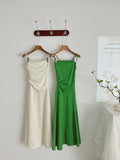 Sexy Mermaid Spaghetti Straps Satin Summer Dress Holiday Party Outfits For Women HZ1121