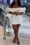 Sexy 17th Birthday Dresses White Off The Shoulder Birthday Outfits HZ1022
