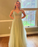 Hot Pink Sheer Corset A-line Formal HZ0308