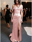 Pretty Sheath Column Prom Dresses Minimalist Dress Evening Party Prom Dress Graduation Dress HZ1121